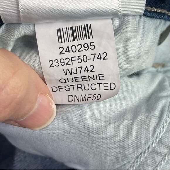 Paige Jeans Women's 30 Blue Skinny Mid-Rise Dark Denim Verdugo Ankle Distressed - Picture 9 of 15